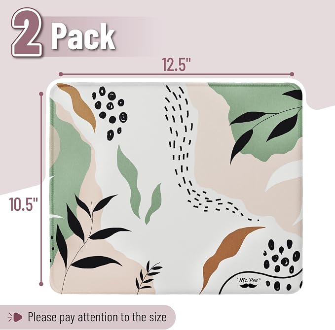 Mr. Pen- Mouse Pad, 12.5"x 10.5", 2 Pack, Abstract Design | Laptop and Computer - Image 2