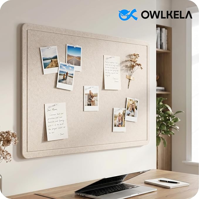 OWLKELA Large Bulletin Board, 48 x 36 inches Foldable Felt Pin Board, - Image 6