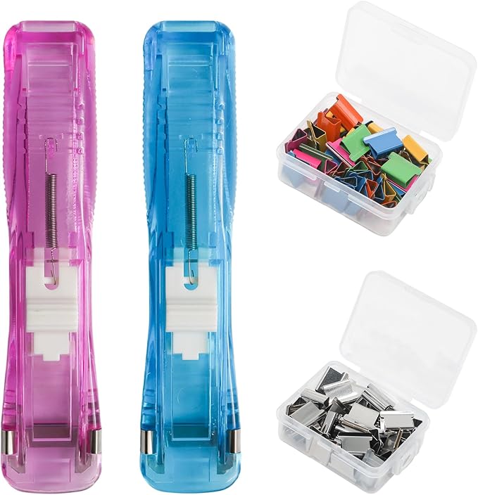Pine & Linen 2pcs Handheld Papers Clip Dispenser by Unknown