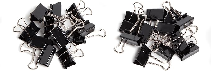 U Brands Binder Clips, Medium 1-1/4-Inch Width, 1/2-Inch Paper Holding Capacity - Image 3