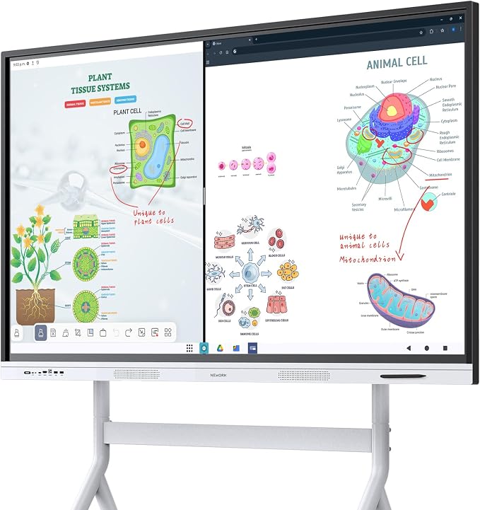 Smart Board, Built-in Digital Whiteboard, Wireless Casting, Split-Screen & by NEWORK