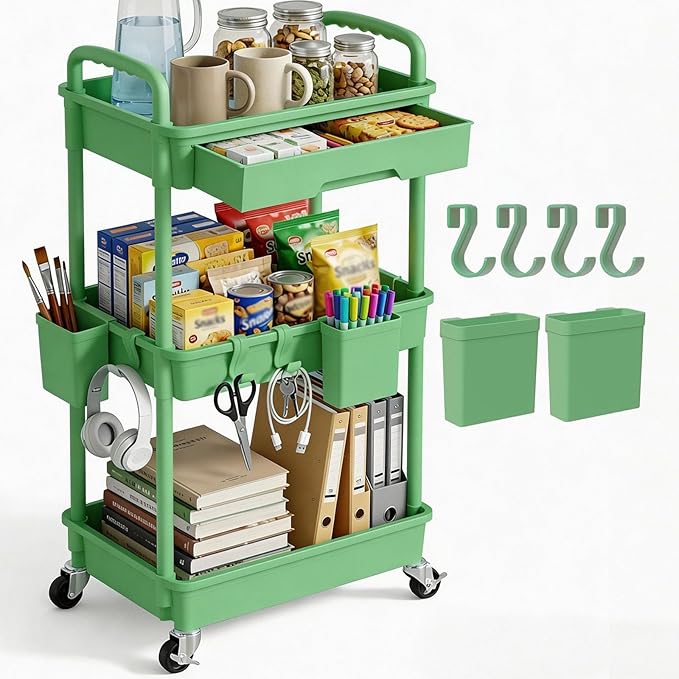 3 Tier Rolling Utility Cart by LLMRR
