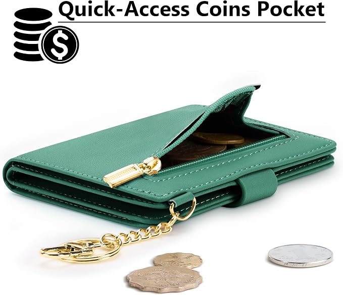 Airkit Small Wallet Women RFID, PU Leather Card Holder - Image 3
