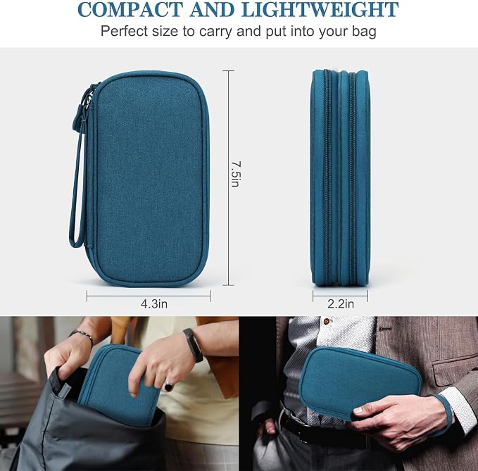 FYY Electronic Organizer, Travel Cable Organizer All-in-One Storage Bag Pouch - Image 2