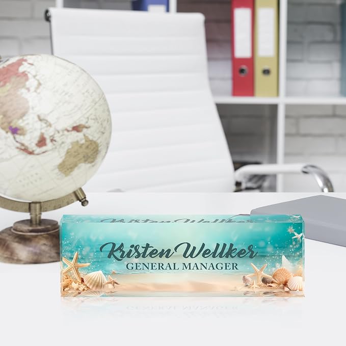 Desk Name Plate Personalized, Name Plate - Image 7