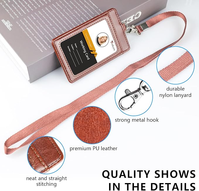 Teskyer Leather ID Badge Holder - Image 2