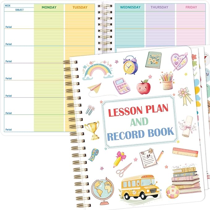 Ceiba Tree Undated Teacher Planner Lesson Planner and Record Book 8.5x11 inch by ceibatree