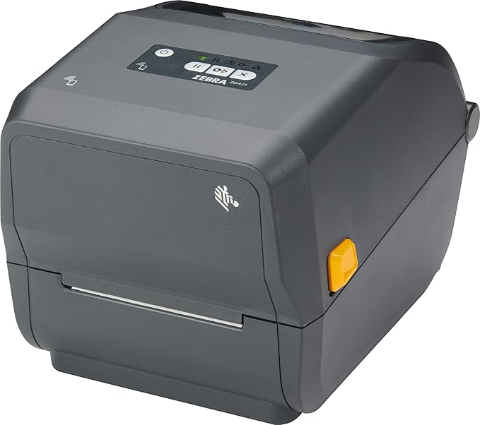Zebra ZD421 Thermal Transfer Desktop Printer 203 dpi Print Width 4-inch USB Ethernet ZD4A042-301E00EZ | Includes Jetset Software-DeskLoop Office