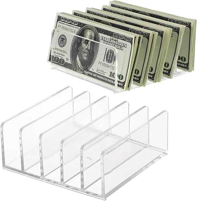 Hipiwe 2-Pack Acrylic File Organizer by Hipiwe