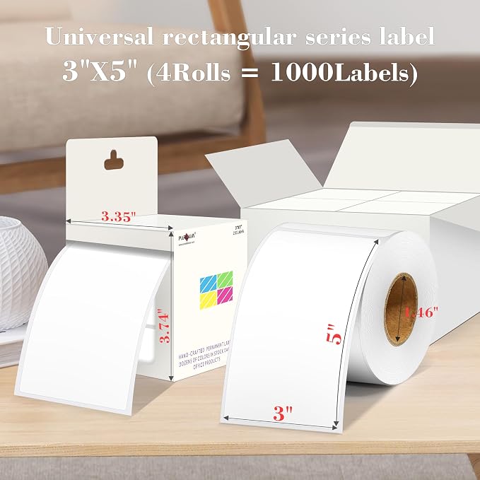 PARLAIM 3x5 inch Rectangle Color Code Stickers - Image 2
