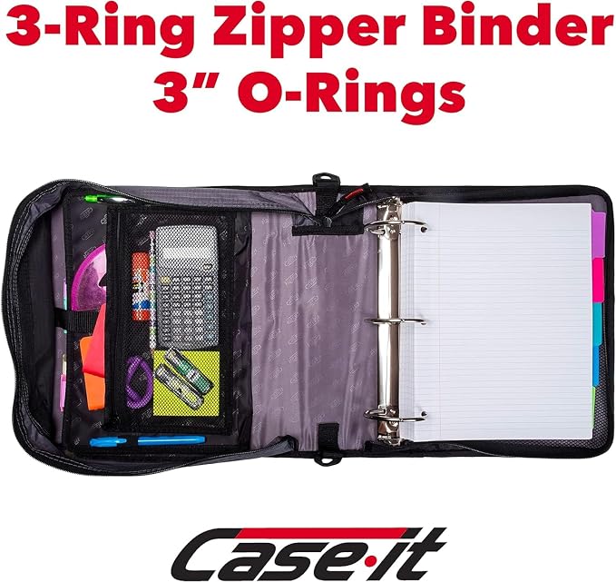 Case-it The Mighty Zip Tab Zipper Binder - Image 2