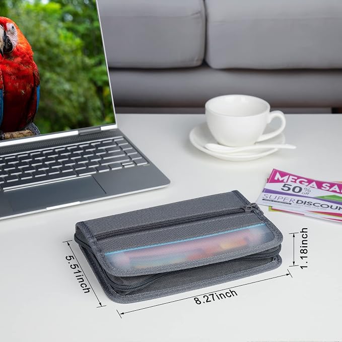 NAFY Small Accordian File Organizer, A6 Size 13 Pockets Coupon Receipt Holder - Image 7