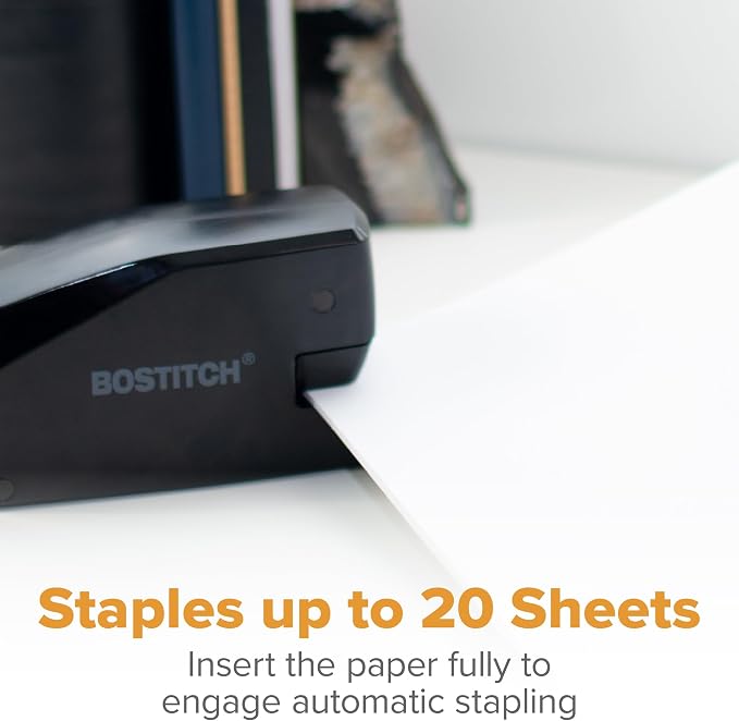 Bostitch Office Portable Electric Stapler, 20 Sheets, AC or Battery Powered - Image 7