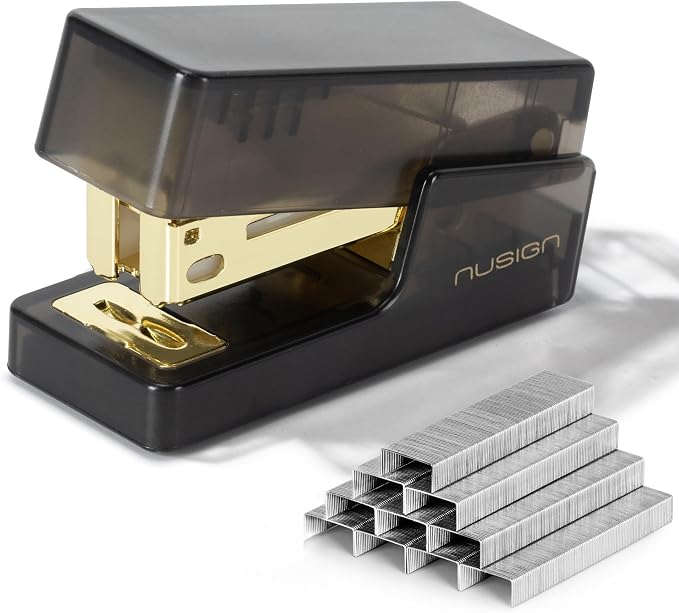 NUSIGN Mini Stapler with 830 Staples, Small Cute Desk Staplers, 25 Sheet by NUSIGN