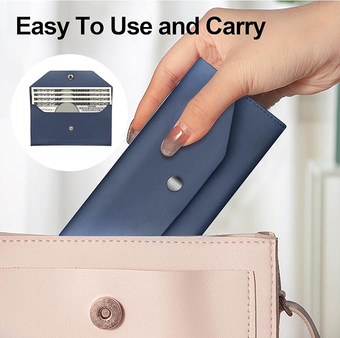 Pu Leather Cash Envelope Wallet - Image 5