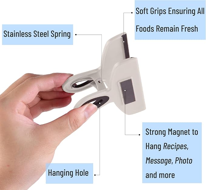 Mr. Pen- Magnetic Bag Clips, 4 Pack, Durable Plastic - Image 5