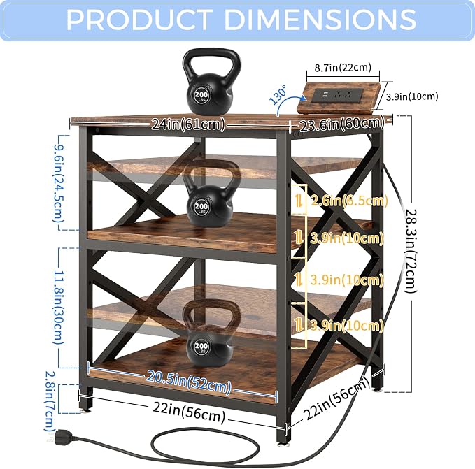 METYERRY Large Printer Stand - Image 3