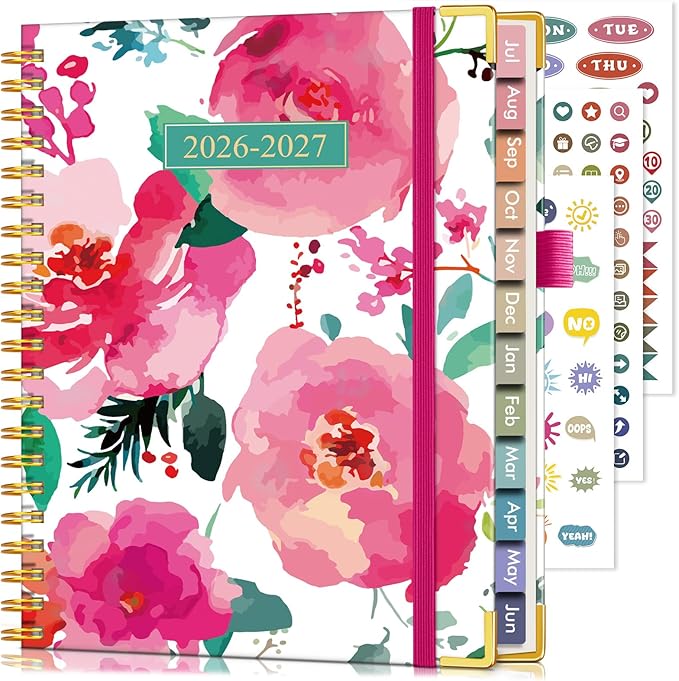 Academic Planner 2026-2027, Hardcover Leather Weekly and Monthly Calendar by Unknown
