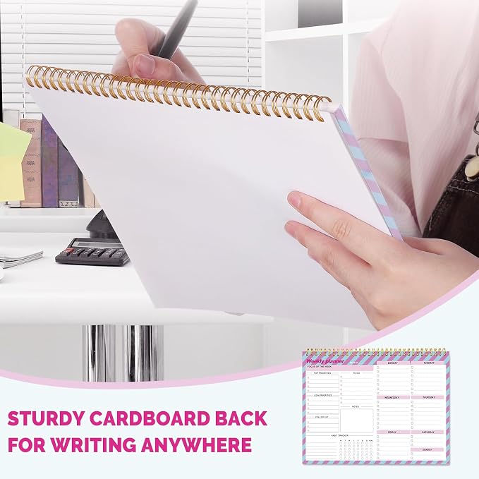 Thboxes Weekly To Do List Notepad, 8.5''x11'' Weekly Desk Planners - Image 5