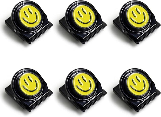 Happy Face Magnetic Clips, Magnet Clips by Eunoir
