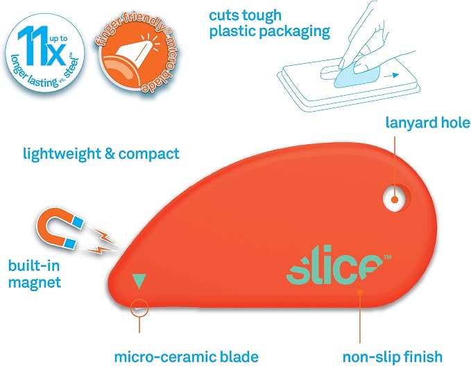 Slice Micro Safety Cutter | Safe Ceramic Box Cutter Lasting 11x Longer than - Image 4