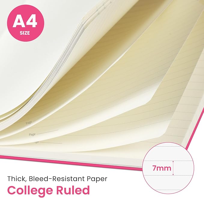 Taja Spiral Lined Notebook, 8.5"x11" Notebooks - Image 2