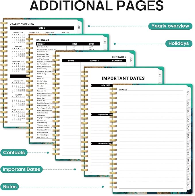 Planner 2026-2027, Academic Monthly and Weekly Calendar Planner - Image 5