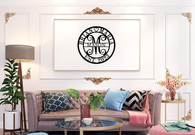 Personalized last name sign, Monogram Letter - Image 5