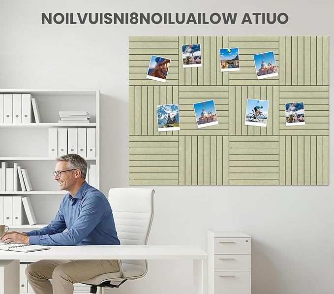 Large Cork Board Alternative 48” X 36” Felt Bulletin Board Tiles, - Image 6