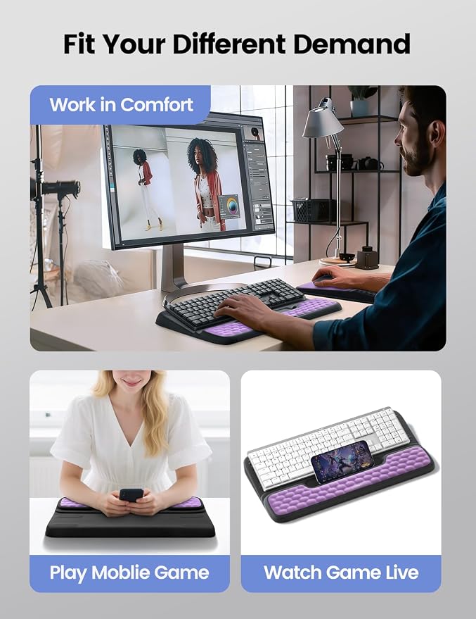 Vaydeer Keyboard Stand and Mouse Pad Set - Image 6