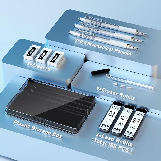 Four Candies Cute Mechanical Pencil Set - Image 4