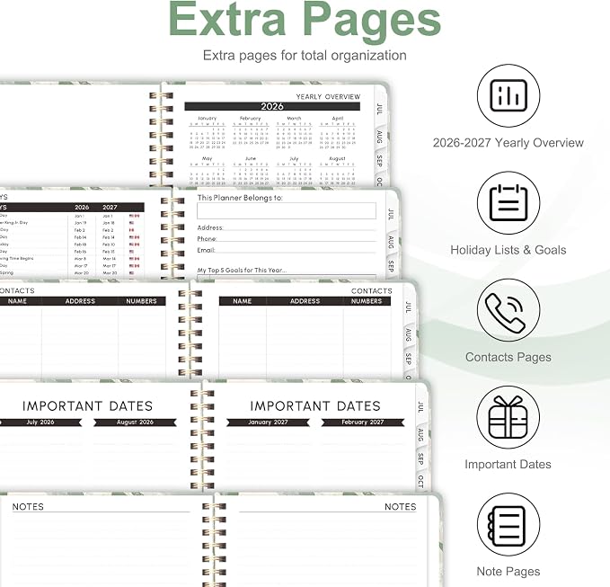 Planner 2026-2027, Weekly and Monthly Academic Year Calendar Planner, July 2026 - Image 5