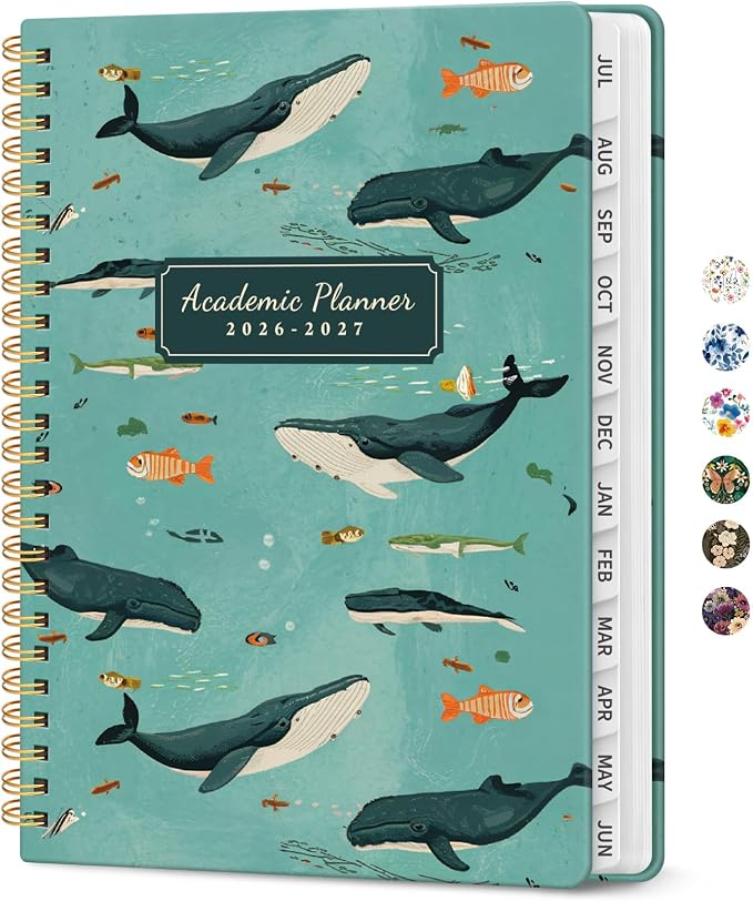 Planner 2026-2027, Academic Year Monthly and Weekly Calendar Planner, Jul 2026 by Taja