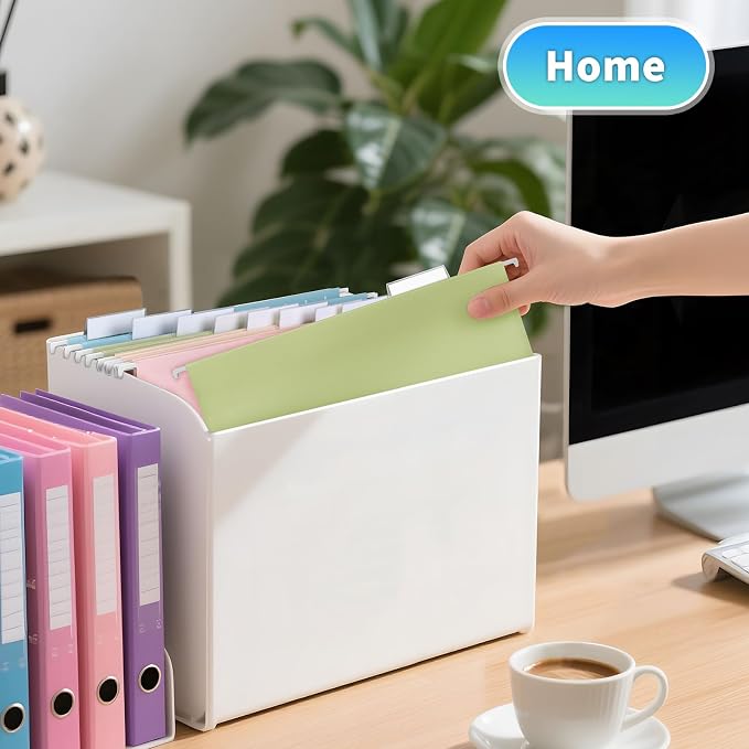 25-Pack Pastel Hanging File Folders, Letter Size - Image 6