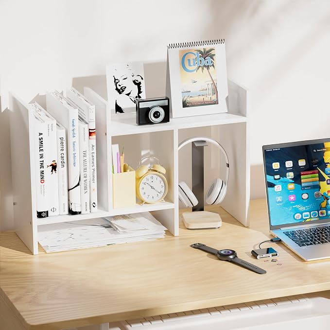 Desk Shelves Wood Desktop Orgnizer Shelf. Office Organization - Image 4