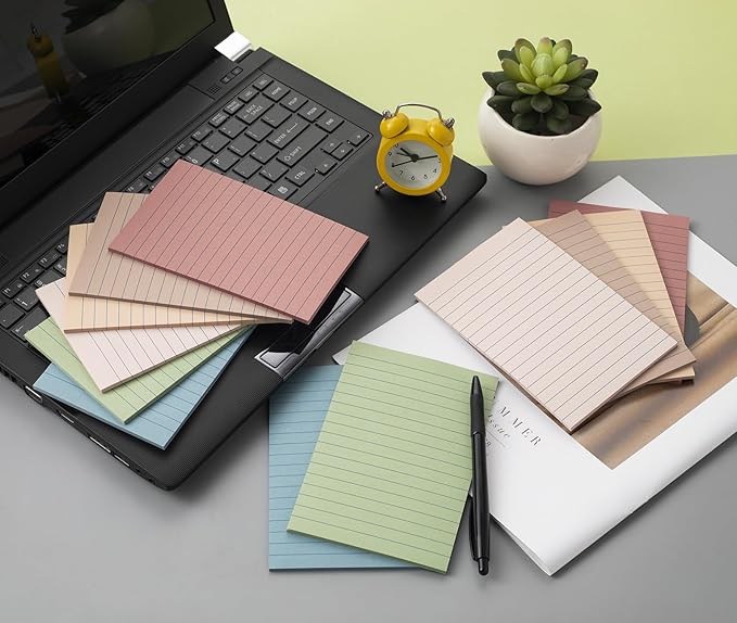 Lined Sticky Notes 4x6 in, Large Notepads - Image 4
