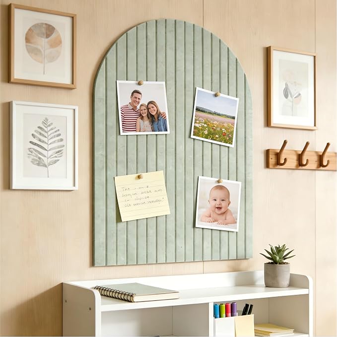Large Arched Felt Bulletin Board, Sized 36" x 24" - Image 5