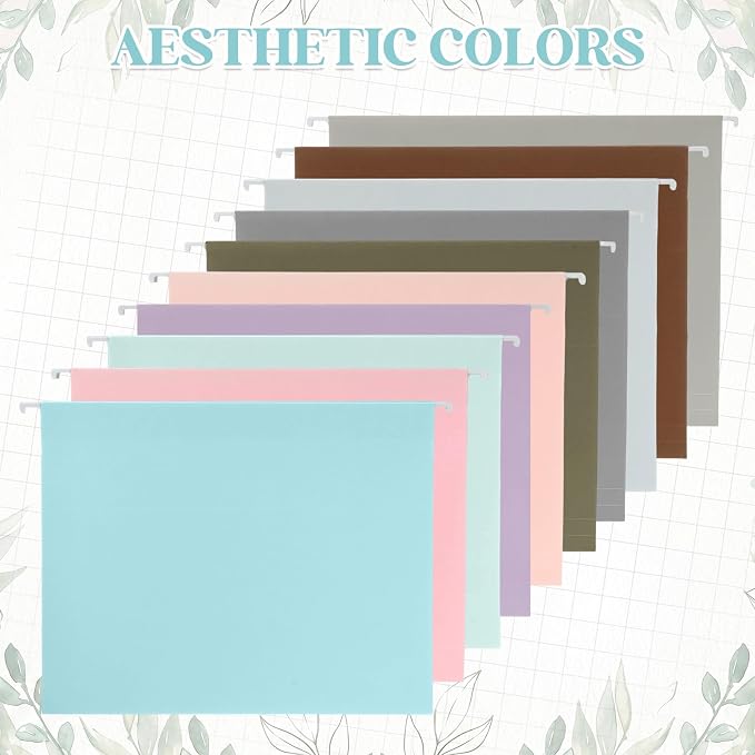 12 Pack Decorative Hanging File Folders, Letter Size - Image 5