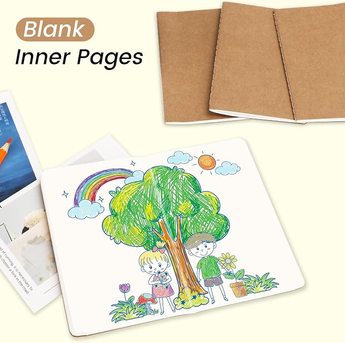 Oucaru 32PCS Mini Notebooks Bulk, 3.5" x 5.5", 60 Pages Blank Paper Small - Image 4