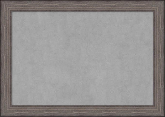 Amanti Art Grey Framed Magnetic Board 29x41 Large Vision Board by AmantiArt