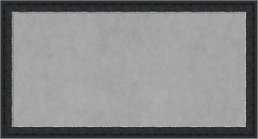 Amanti Art Black Framed Magnetic Board 14x26 Small Vision Board by AmantiArt