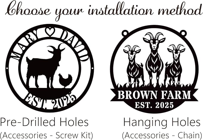 Personalized Chicken And Goat Farm Signs, Goat Farm Sign, Custom Hen House - Image 3