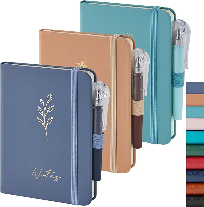 NIRMIRO 3 Pack Small Pocket Journaling Notebooks by NIRMIRO