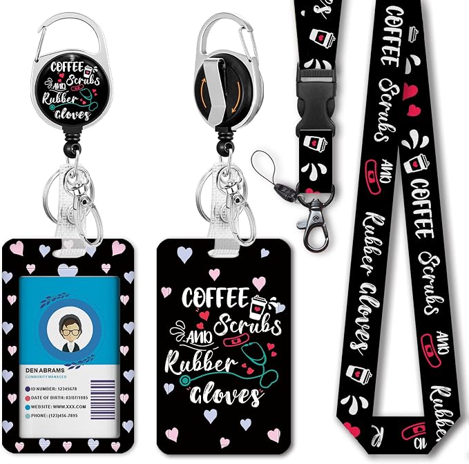 Funny Nurse ID Badge Holder by Giancomics