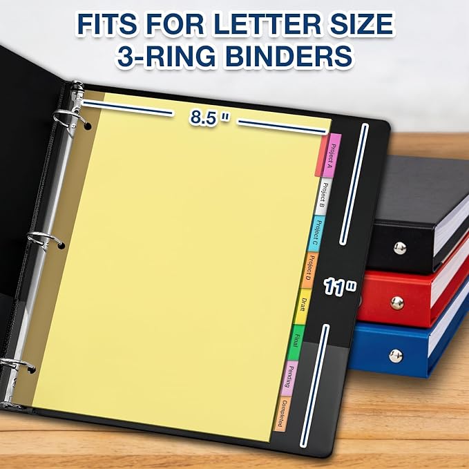 H4D 120 Pack Insertable Binder Dividers - Image 4
