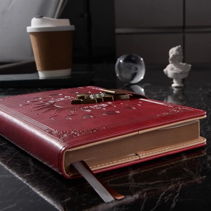 ZXHQ Diary with Lock for Women & Men, A5 240 Pages Lockable Journal with Pen - Image 6