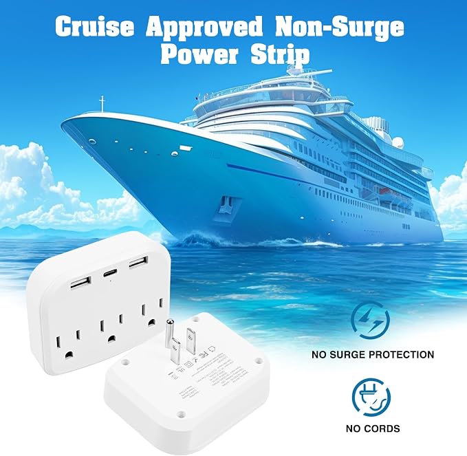 15 Pcs Cruise Essentials Accessories Kit Must Haves Set Include Non-Surge Power - Image 3
