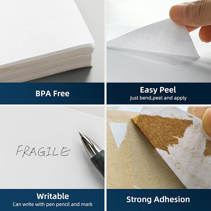 500 Sheets 3000 Pcs 3-1/3 x 4 6 Up Shipping Address Labels - Image 5
