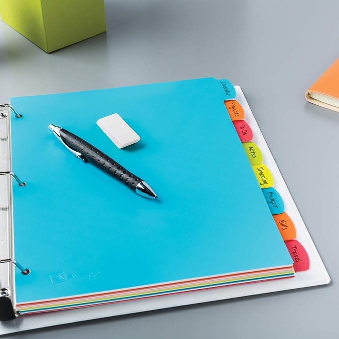 Avery Big Tab Write & Erase Durable Plastic Dividers, 8-Tab Set, 3 Sets - Image 7