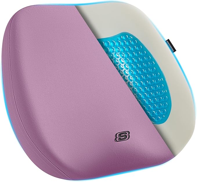 Skechers Seat Cushion Premium Gel & Memory Foam-Office Chair Cushion by Unknown
